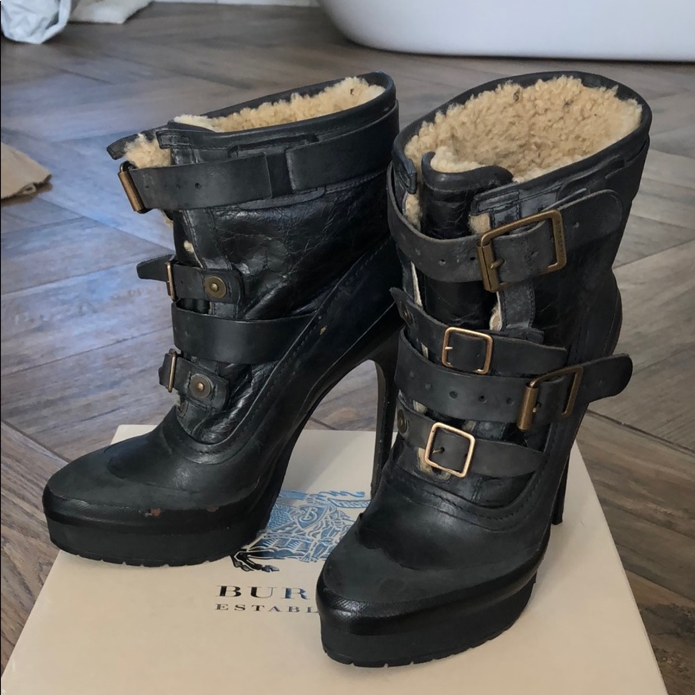 Burberry Prorsum Aviator boots